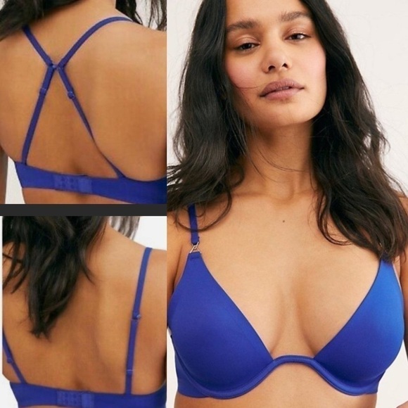 Free people blue Ari Underwire Neo Bra size 32C - Picture 1 of 16